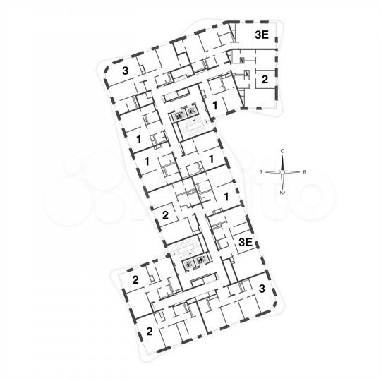 3-к. квартира, 100,2 м², 2/13 эт.