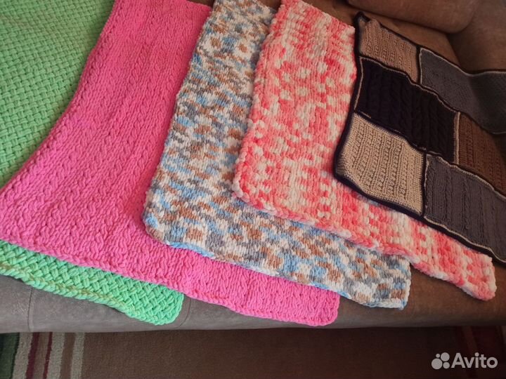 Плед детский вязаный ручная работа