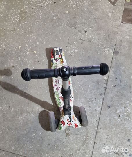 Самокат tech team Tiger print трёхколёсный