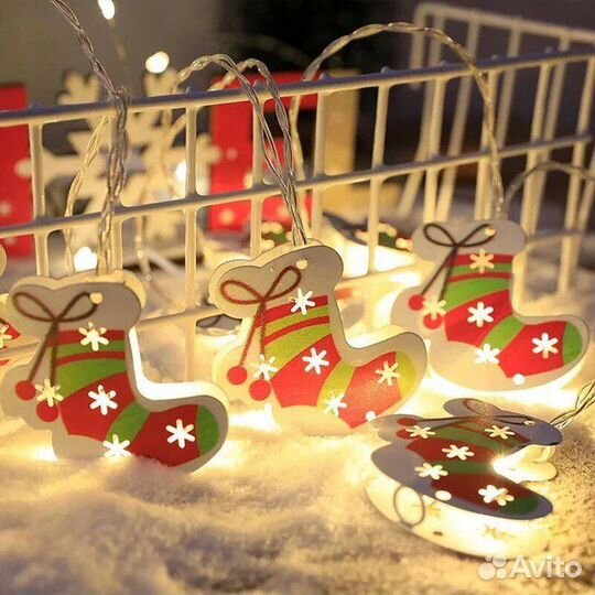 Гирлянда светодиодная на батарейках