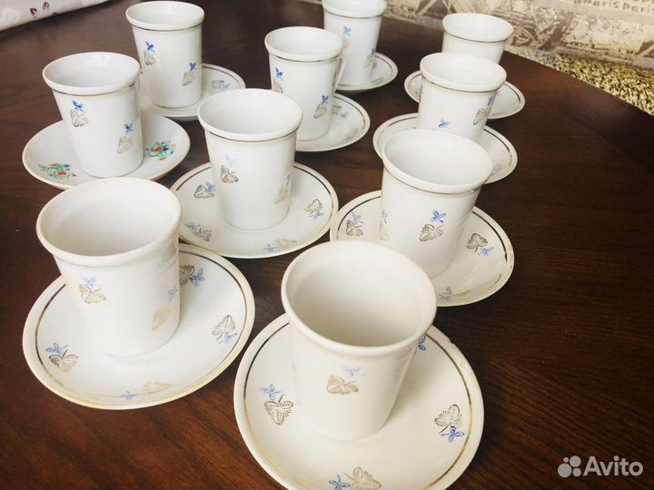 Антикварный кофейный набор на 10 персон