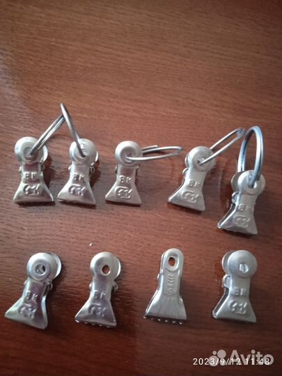 Кольца с зажимами для карнизов