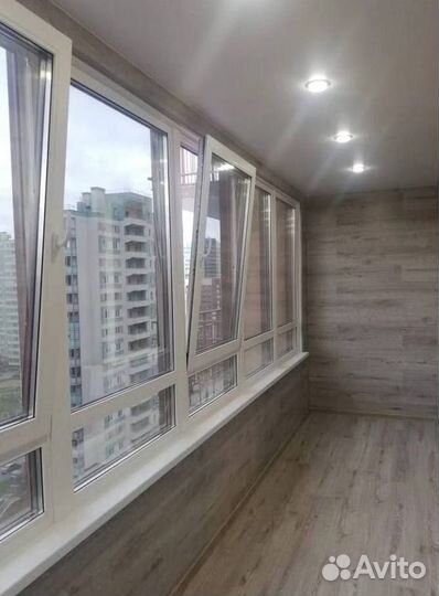 Остекление окон и балконов пвх