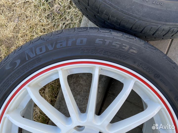 Литые диски r17 5x114.3 с резиной 225/45