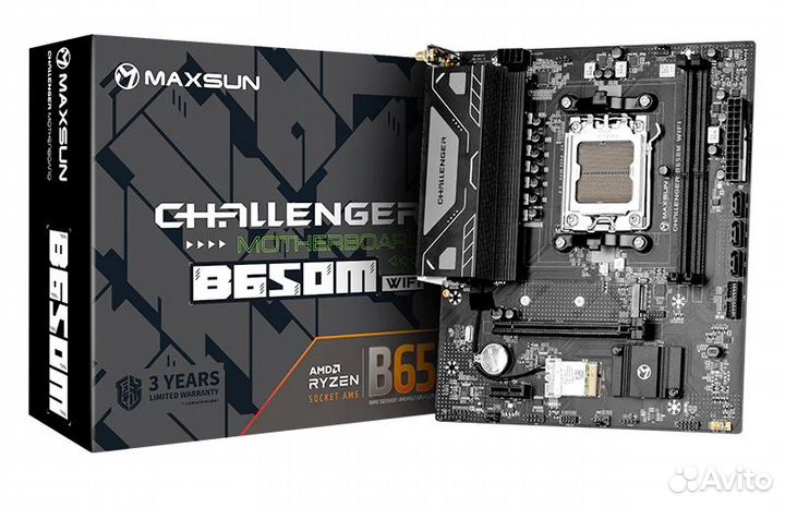 Материнская плата Maxsun B650M wifi AM5 Новая