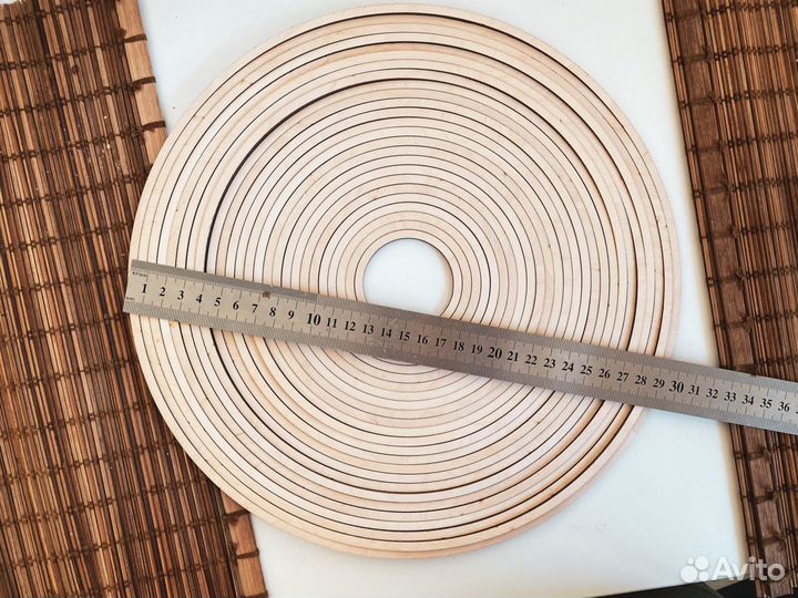 Кольца деревянные поштучно и набором