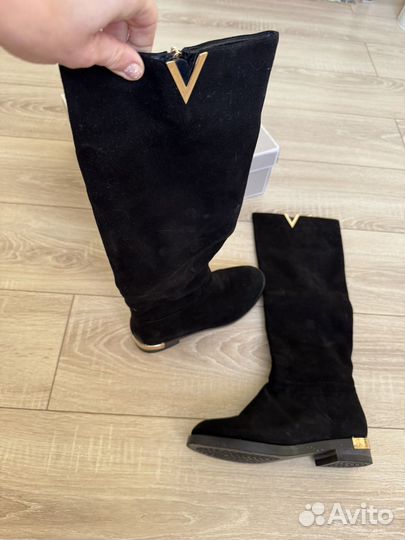 Сапоги зимние женские 37 замша еврозима