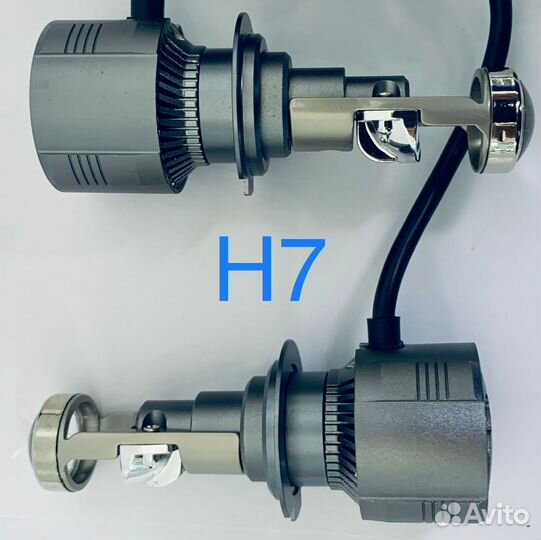 Светодиодные led мини линзы H7 гарантия 1 год