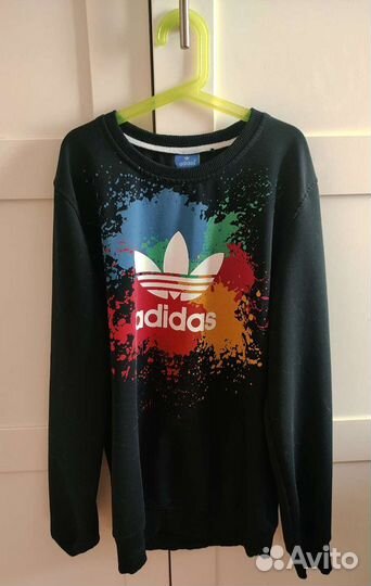 Свитшот, джемпер черный Adidas 12-14 лет