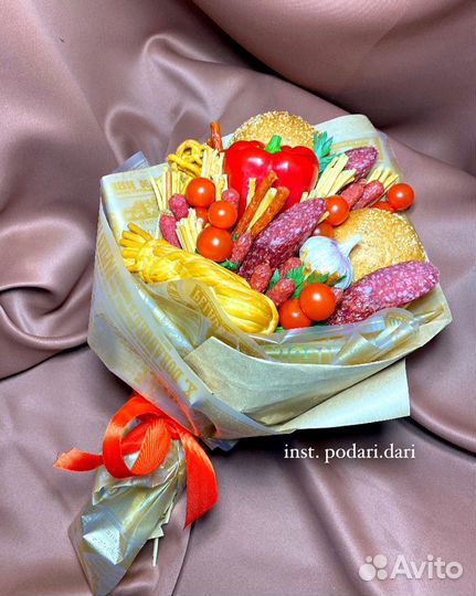 Мужской съедобный букет