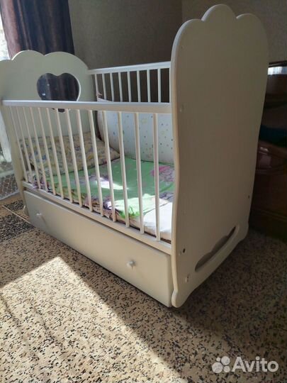 Детская кровать с матрасом бу