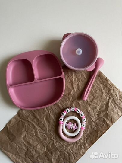 Силиконовая посуда для малышей