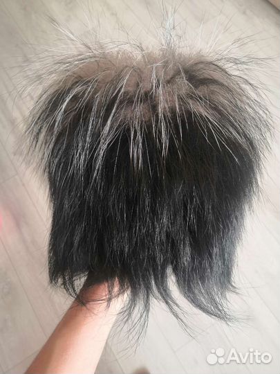 Шапка чернобурая лиса