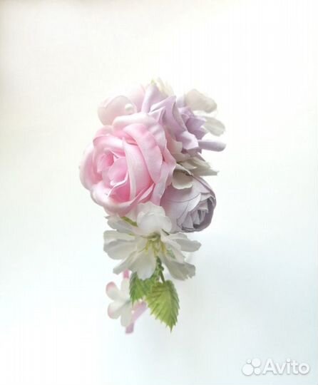 Ободок с цветами на голову