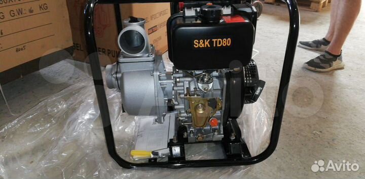 Мотопомпа дизельная S&K TD-100