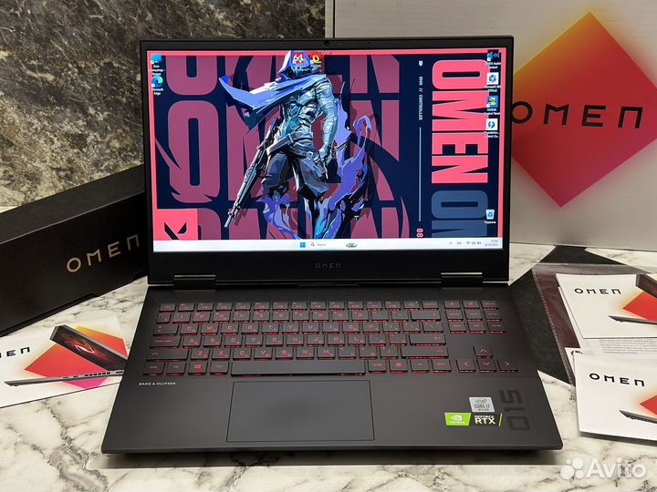 HP Omen 144Hz I7-10750/RTX 2060/16GB/1TB SSD