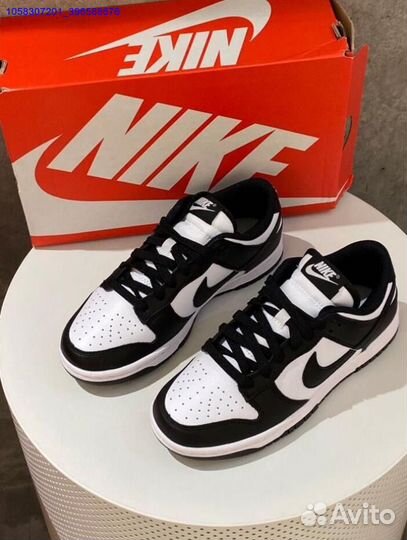 Кроссовки Nike Dunk Low Black and White Оригинал