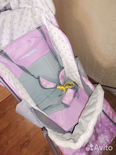 Детские санки коляска с колесиками