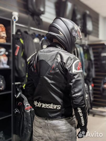 Мотокуртка с защитой AlpineStars текстиль кожа