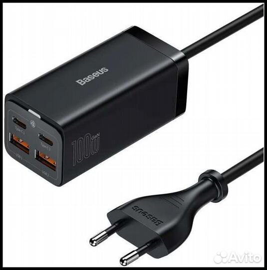 Сетевое зарядное устройство Baseus 2U+2C 100W