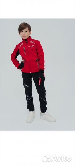 Лыжный костюм с жилеткой 147-152 разминочный