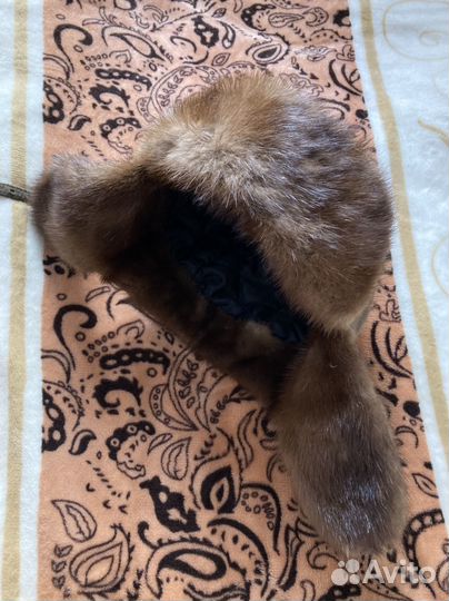 Шапка норковая женская бу мягкая