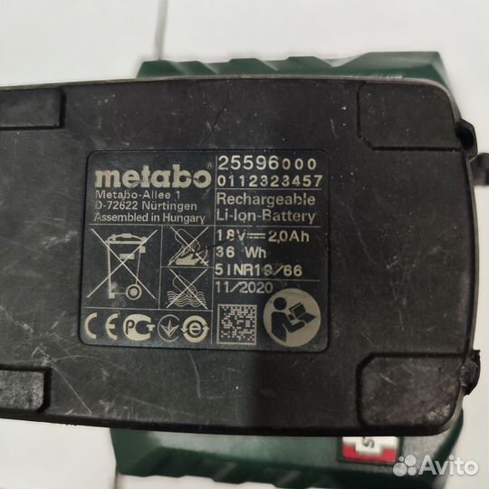 Шуруповерт metabo bs 18.Lt