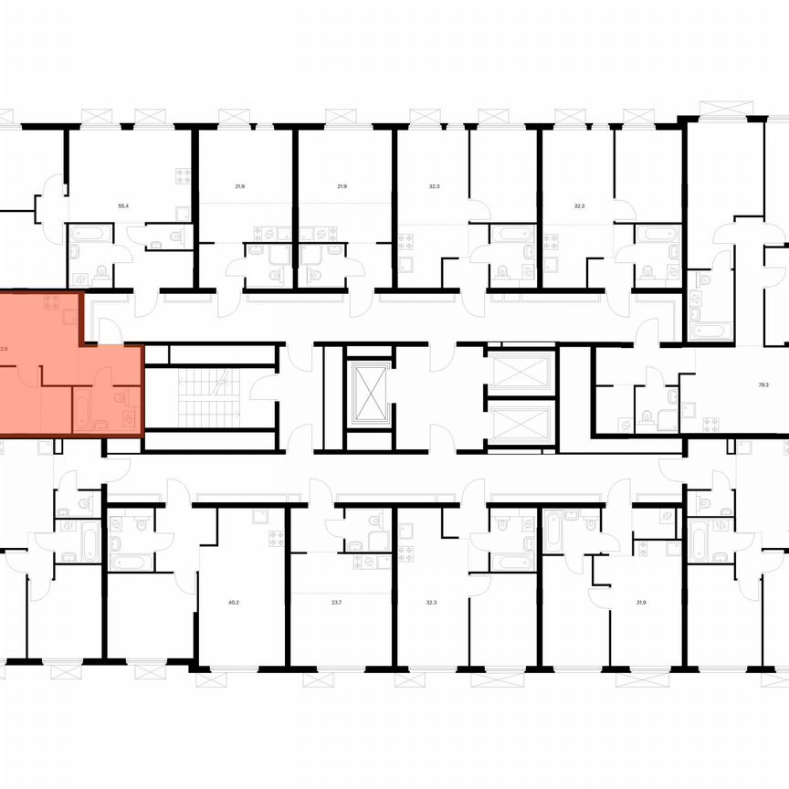 1-к. квартира, 33,9 м², 11/25 эт.