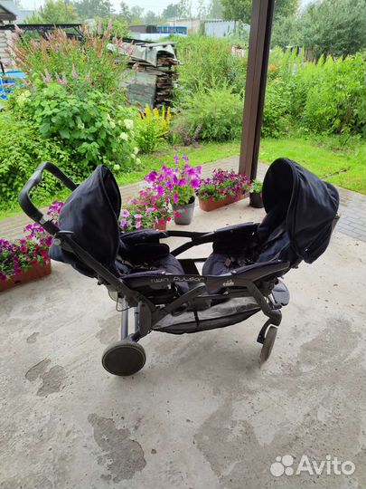 Прогулочная коляска для двойни CAM twin pulsar б/у