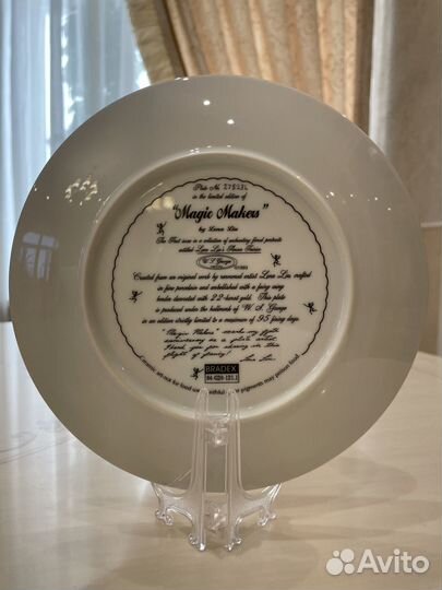 Коллекционная тарелочка Lena Liu. Лена Лю. США