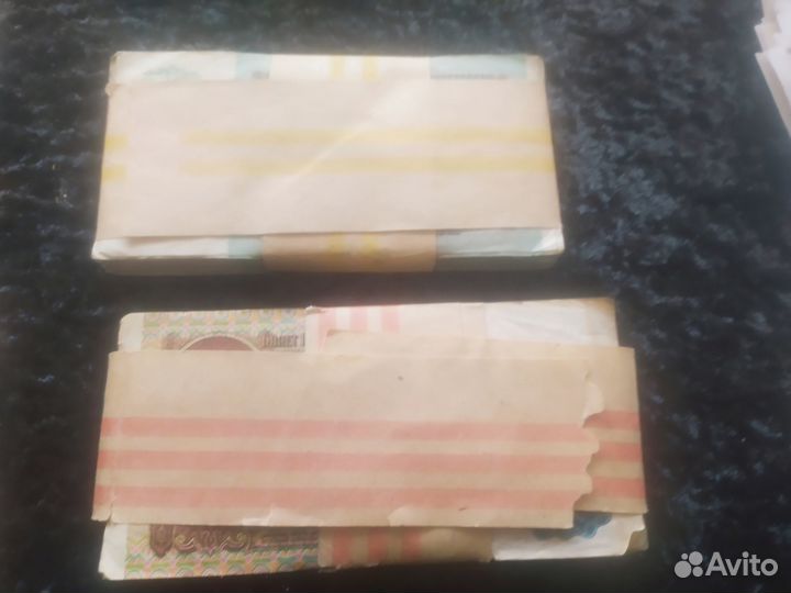 Пачка банкнот СССР 1991г, 50 и 100р.Купюры Деньги
