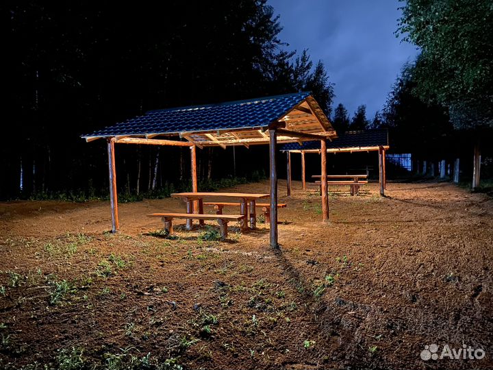 Аренда беседки у воды, аренда Сап