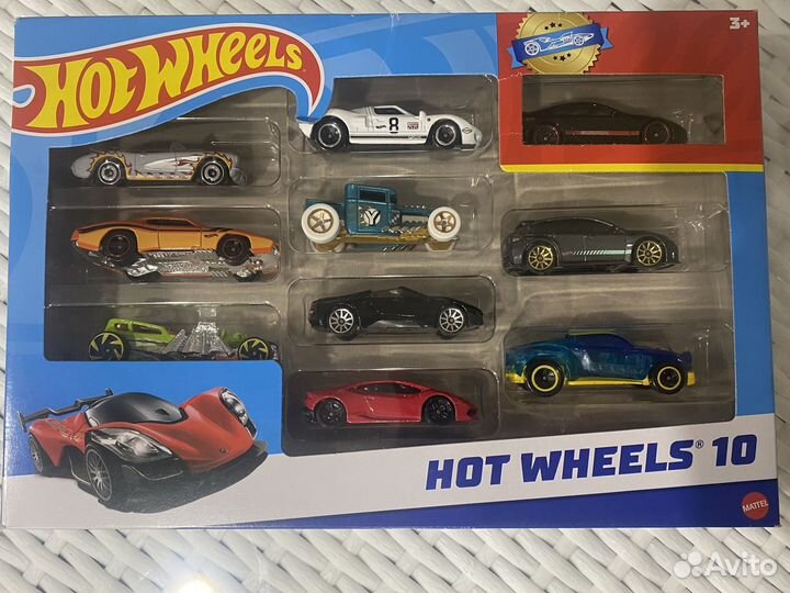Hot wheels набор из 10 новых машин
