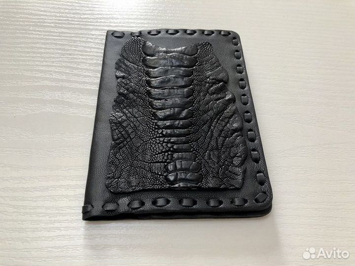 Обложка на паспорт натуральная кожа страуса