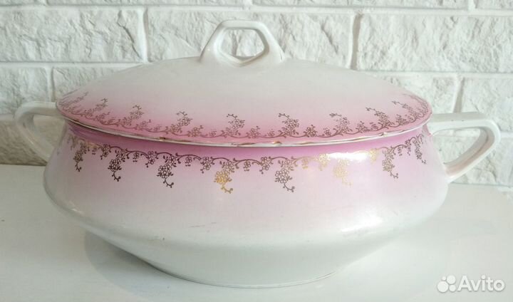 Супница красивая Т-ва М.С.Кузнецова