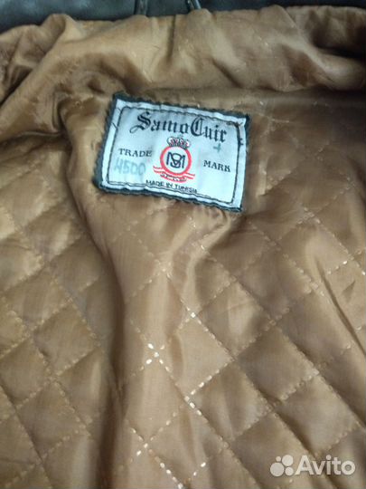 Кожаная куртка короткая р48-50 в отл. сост