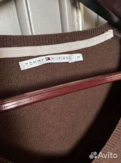 Пуловер tommy hilfiger оригинал шоколадный м