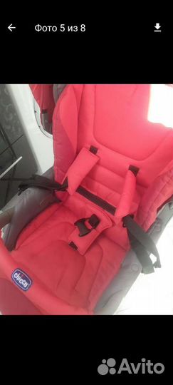 Прогулочная коляска chicco simplicity plus red