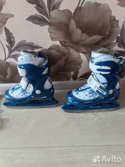 Коньки раздвижные детские размер 30-33