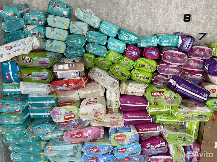 Подгузники в ассортименте