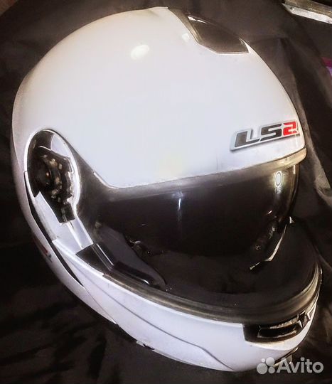 Шлем модуляр LS2 FF386 (белый глянец, L)