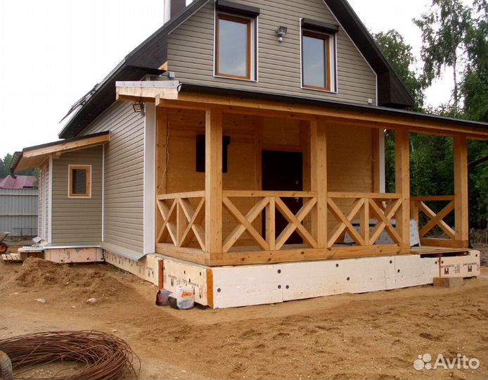 Строительство пристроек веранд террасы бани