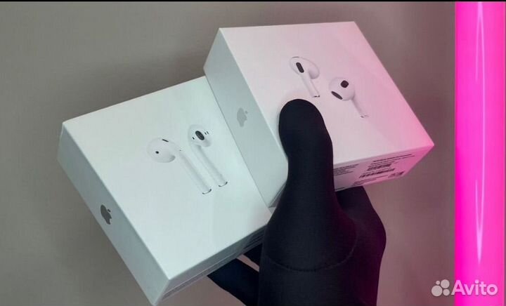 AirPods 2 / 3 (новые, ростест, бонус чехол)