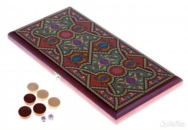 Нарды-шашки малые «Восточные» 40х40 см