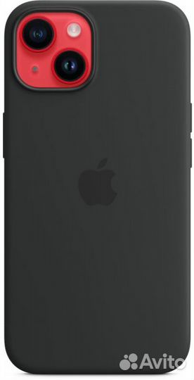 Силиконовый чехол для iPhone 14 (черный)