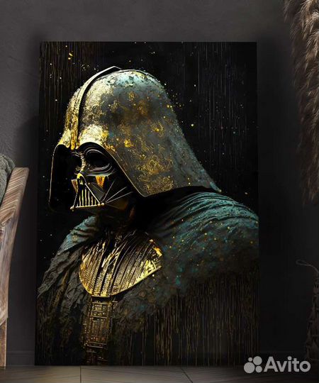 Картина маслом Дард Вейдер Ручная работа
