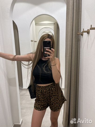 Шорты леопардовые