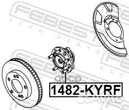 Ступица передняя 1482-kyrf 1482-kyrf Febest