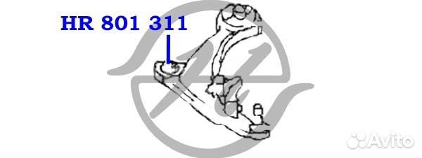 Сайлентблок нижнего рычага передней подвески, пере