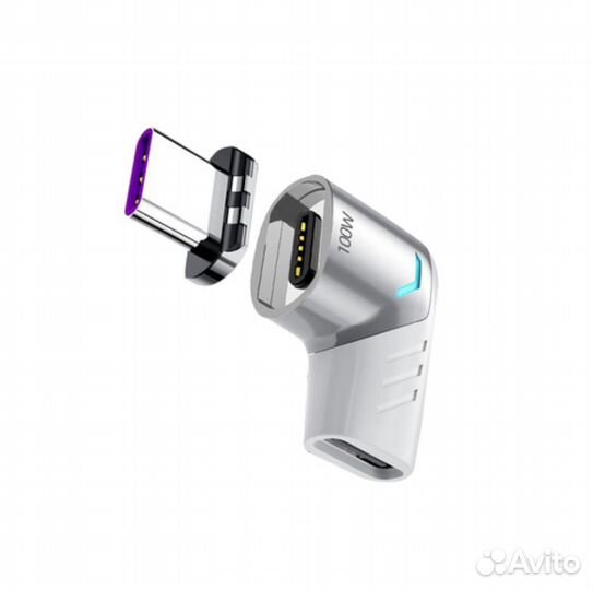 Магнитный разъём Micro или Tape-C с Кабелем 1м 3А